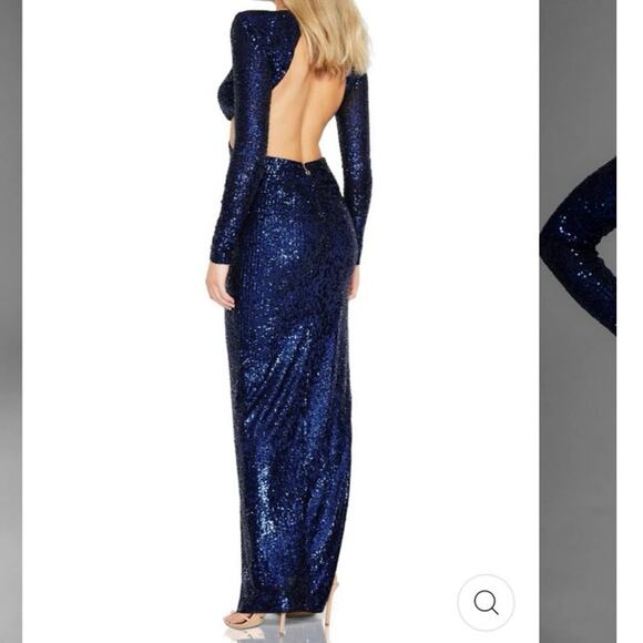 NOOKIE SEQUIN JEWEL GOWN - SAPPHIRE - Picture 8 of 10